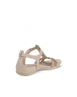 Ženski usnjeni sandali s paščkom v obliki črke T ECCO® Flash - Bež - B