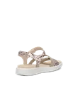ECCO® Flowt ženske kožne ravne sandale - Bež - B