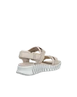 ECCO® Gruuv Sol sandale à talon en cuir pour femme - Beige - B