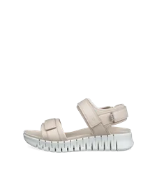 Naisten ECCO® Gruuv Sol korkeakorkoiset sandaalit - Beige - O