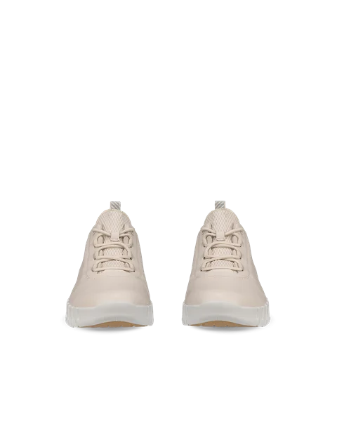 ECCO® Gruuv Damen Ledersneaker - Beige - Front_Pair