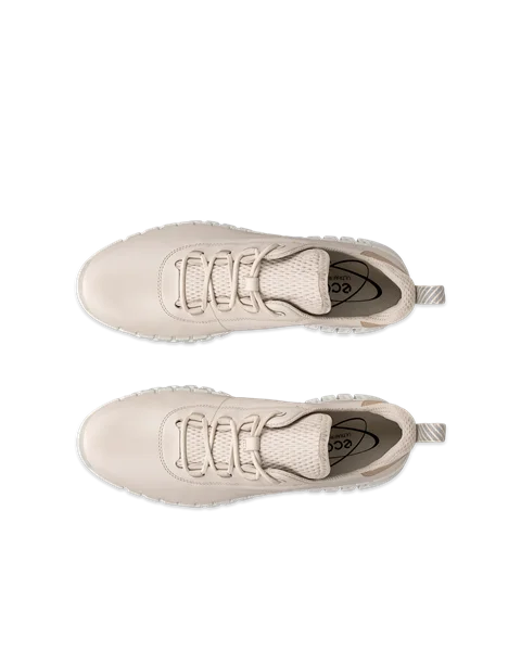 ECCO® Gruuv Damen Ledersneaker - Beige - Top_Left_Pair