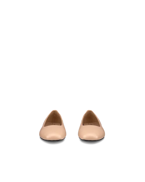 ECCO® Margot Damen Lederballerina - Beige - Front_Pair