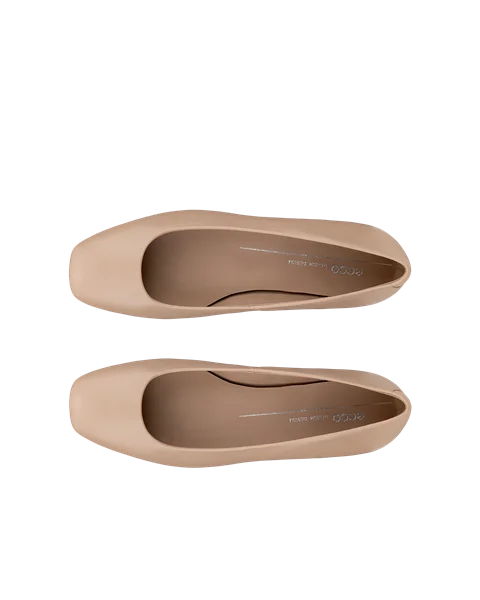 ECCO® Margot Damen Lederballerina - Beige - Top_Left_Pair