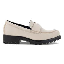 Women's ECCO® Modtray Leather Loafer - White - Outside