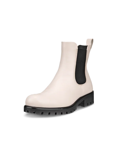 Women's ECCO® Modtray Leather Chelsea Boot - Beige - M