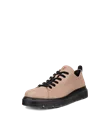 Women's ECCO® Nouvelle Leather Lace-Up Shoe - Beige - M