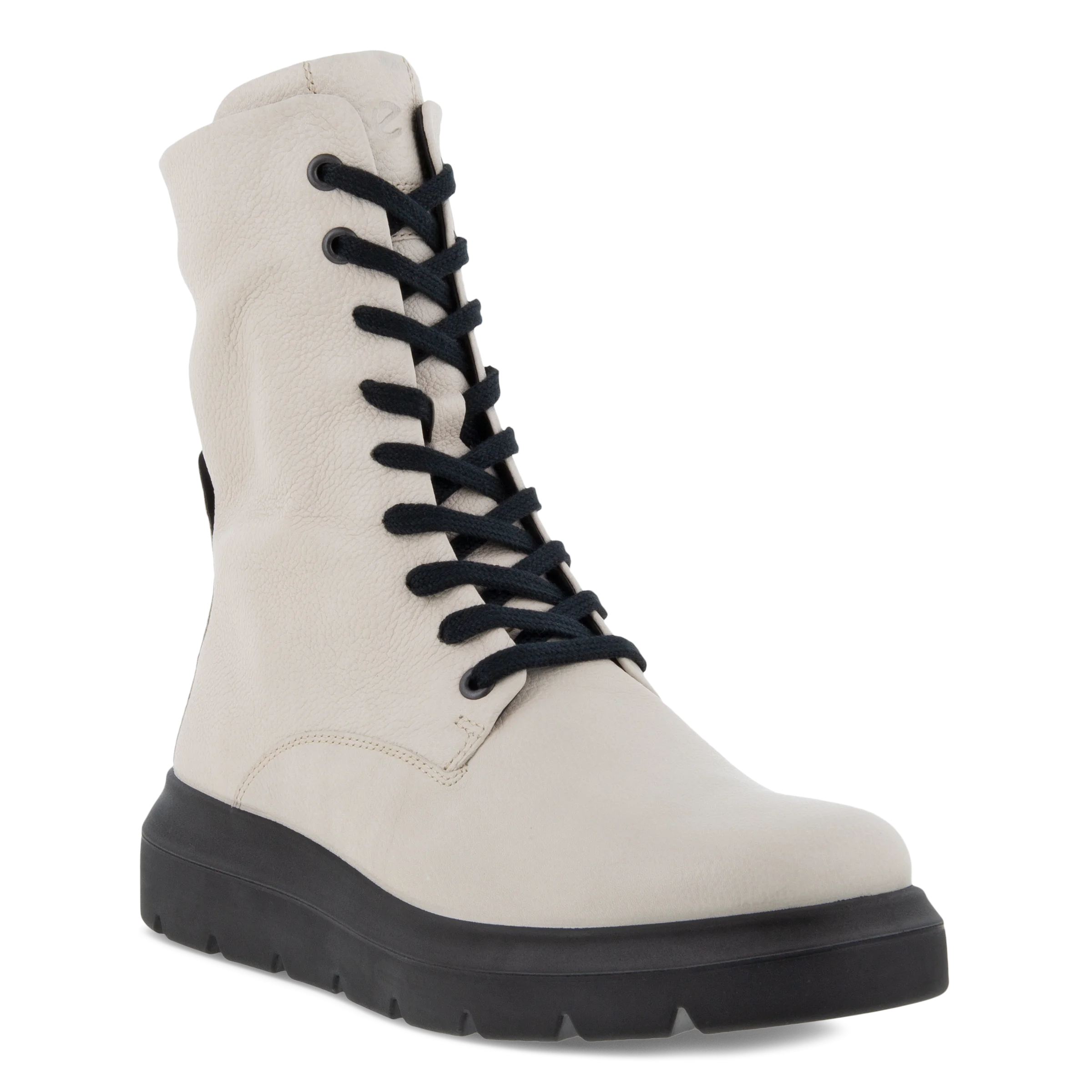 ECCO Nouvelle – Dames leren veterlaars – Beige – Size: 35 (UK 2.5-3)