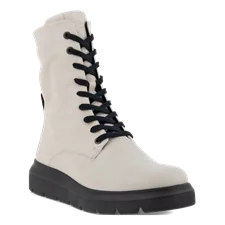 ECCO® Nouvelle høj snørestøvle i læder til damer - Beige - Main
