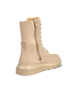 Women's ECCO® Nouvelle Leather Lace-Up Boot - Beige - B