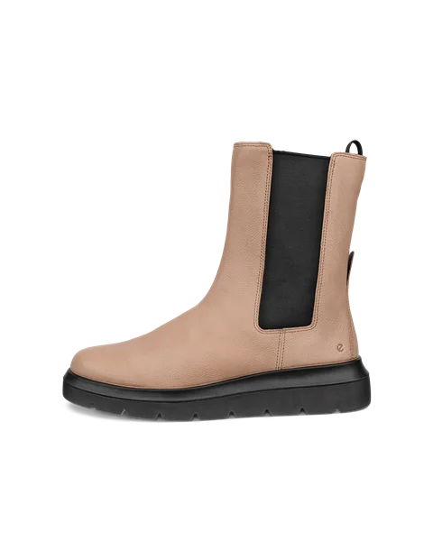 Women's ECCO® Nouvelle Leather Chelsea Boot - Beige - O