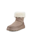 ECCO® Nouvelle ženske zimske čizme od brušene kože - Bež - M