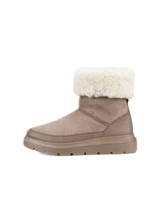 ECCO® Nouvelle ženske zimske čizme od brušene kože - Bež - O