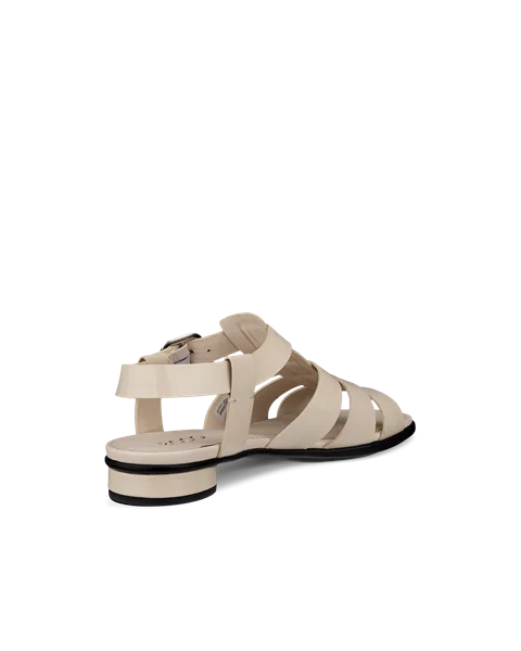 Women's ECCO® Sculpted Alba 25 Leather Heeled Sandal - Beige - B
