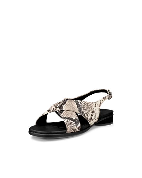 ECCO® Sculpted Alba 25 Dames leren sandaal met hak - Beige - M
