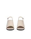 ECCO® Sculpted Alba 65 Damen Ledersandale mit Absatz - Beige - Front_Pair