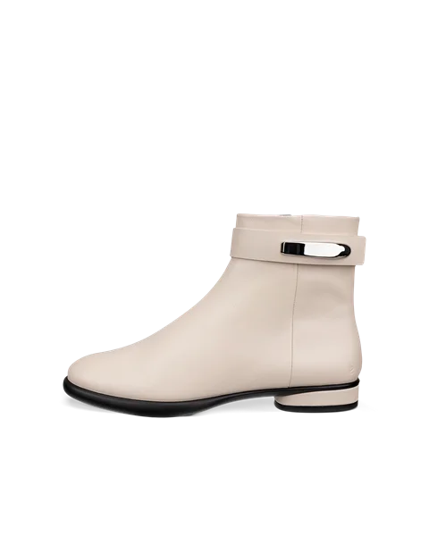 Women's ECCO® Sculpted LX Leather Ankle Boot - Beige - O