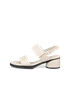 Women's ECCO® Sculpted Sandal LX 35 Leather Heeled Sandal - Beige - O