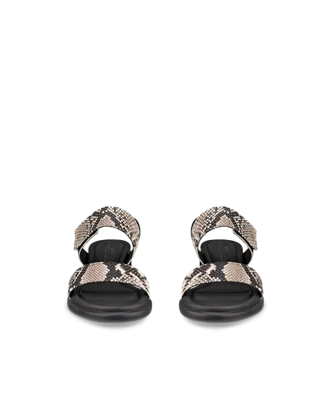 ECCO® Sculpted Sandal LX 35 Damen Ledersandale mit Absatz - Beige - Front_Pair
