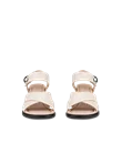 Women's ECCO® Sculpted Sandal LX 55 Leather Heeled Sandal - Beige - Front_Pair