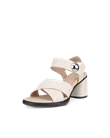 Sandálias salto couro mulher ECCO® Sculpted Sandal LX 55 - Bege - M