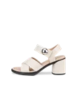 Ženski usnjeni sandali s peto ECCO® Sculpted Sandal LX 55 - Bež - O