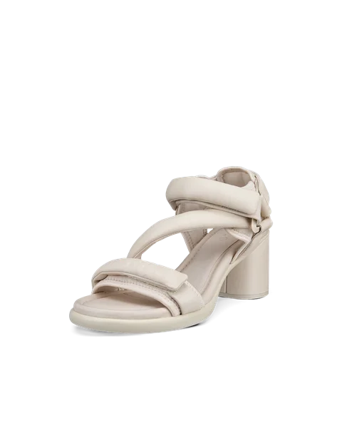 ECCO® Sculpted Sandal LX 55 női magassarkú bőrszandál - Bézs - M