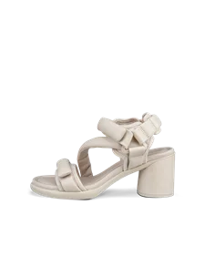 ECCO® Sculpted Sandal LX 55 ženske kožne sandale na petu - Bež - O