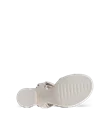 Dámské kožené sandály na podpatku ECCO® Sculpted Sandal LX 55 - Béžová - S