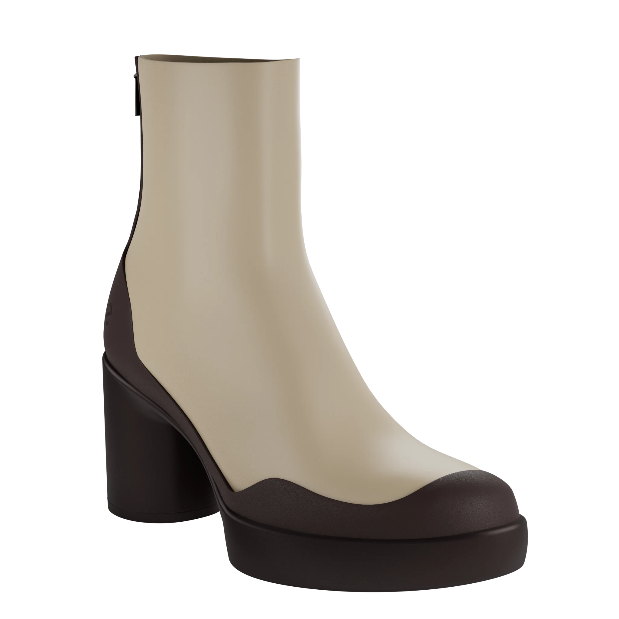 ECCO Shape Sculpted Motion 55 – Dames leren enkellaars – Beige – Size: 35 (UK 2.5-3)