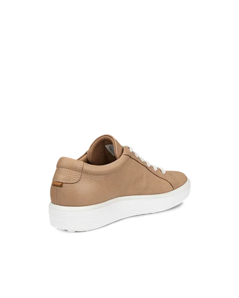 ECCO® Soft 60 Dames leren sneaker - Beige - B