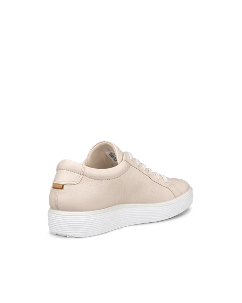 ECCO® Soft 60 Dames leren sneaker - Beige - B