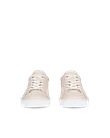 ECCO® Soft 60 Dames leren sneaker - Beige - Front_Pair