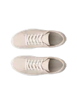 ECCO® Soft 60 Dames leren sneaker - Beige - Top_Left_Pair