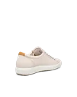 ECCO® Soft 7 Dames nubuck sneaker - Beige - B