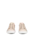 ECCO® Soft 7 sneakers i læder til damer - Beige - Front_Pair