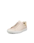 ECCO® Soft 7 sneakers i læder til damer - Beige - M