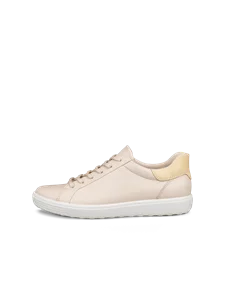 ECCO® Soft 7 Damen Ledersneaker - Beige - O