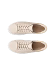 ECCO® Soft 7 sneakers i læder til damer - Beige - Top_Left_Pair