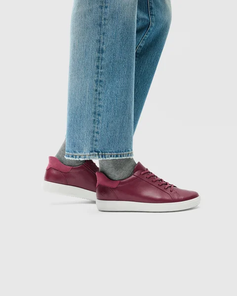 ECCO® Soft 7 odiniai sportbačiai moterims - Rusvai gelsvas - Lifestyle_Image_1