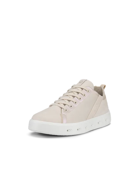 Damskie nubukowe sneakersy Gore-Tex ECCO® Street 720 - Beżowy - M