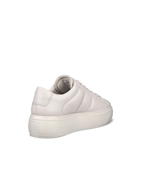 ECCO® Street Platform női bőr platform sneaker - Bézs - B