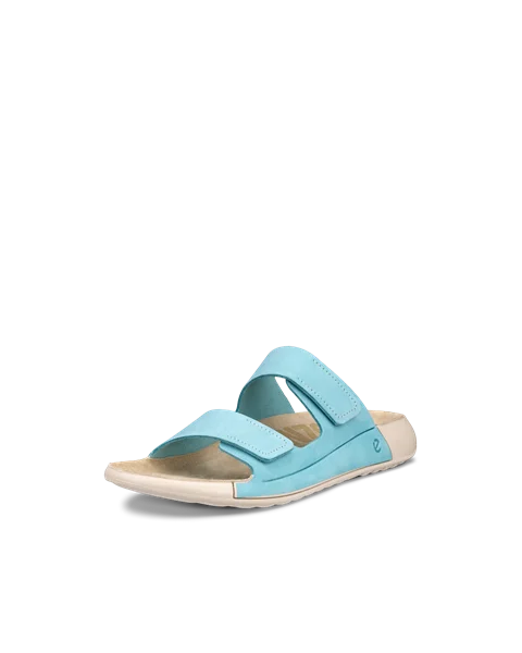ECCO® Cozmo dame sandal to stropper nubuk - Blå - M