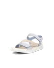 Women's ECCO® Flowt Nubuck Wedge Sandal - Blue - M