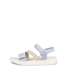 ECCO® Flowt sandaler i nubuck med kilehæl til damer - Blå - O
