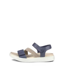 ECCO® Flowt flade sandaler i nubuck til damer - Blå - O