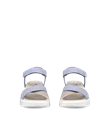 ECCO® Flowt Wedge LX sandaler i nubuck med kilehæl til damer - Blå - Front_Pair