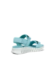 Women's ECCO® Gruuv Sol Nubuck Heeled Sandal - Blue - B