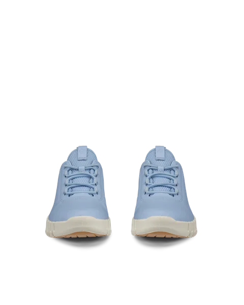 ECCO® Gruuv dame sneakers skinn - Blå - Front_Pair