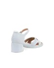 Damskie nubukowe sandały na obcasie ECCO® Sculpted Sandal LX 35 - Niebieski - B